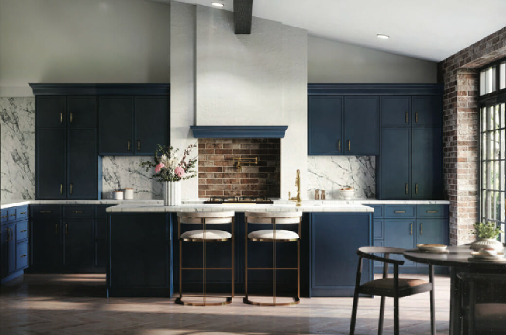 PD-WBLC30/33-3042 Single Door Cabinets 30 Inch Wall Blind Corner Cabinet | Petit Blue - image 5