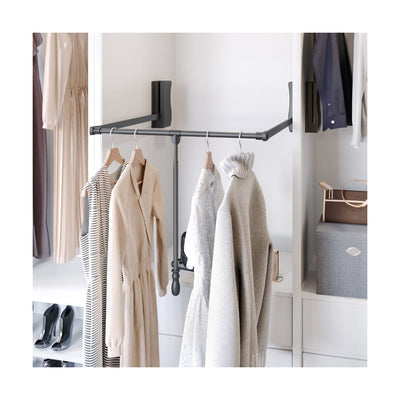 Contemporary Adjustable 32" - 48" W Hydraulic Pull Down / Drop Down Closet Rod with Handle / Wardrobe Lift - image 1