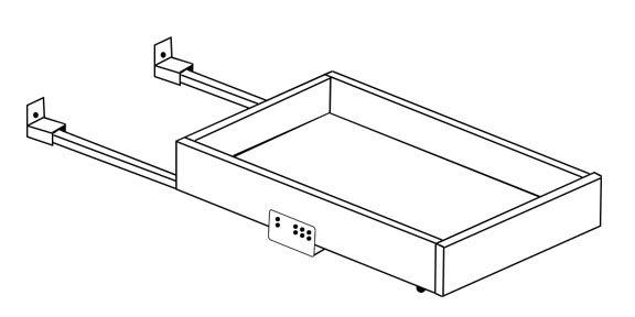 AA-15RT-DR Roll Out Tray with Dove Tail Drawer Box | TSG Forevermark Blaze Black Shaker - image 1