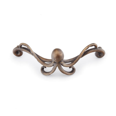 Neptune 4-1/4" Center to Center Ocean Solid Brass Nautical Octopus Cabinet Handle Pull / Drawer Pull - image 1