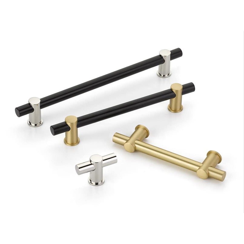 Fonce 12" Center to Center Luxury Solid Brass Euro Bar Style Appliance Pull / Handle - image 2