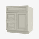 SL-S3621BDL-34-1/2 Double Door 36 Inch Sink Base Combo Vanity with Left Drawer | Signature Pearl - image 1