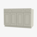 SL-S4821B12D-34-1/2 Double Door 48 Inch Sink Base Combo Vanity with Drawers | Signature Pearl - image 1
