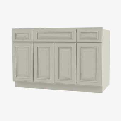 SL-S4821B12D-34-1/2 Double Door 48 Inch Sink Base Combo Vanity with Drawers | Signature Pearl - image 1