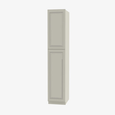 SL-WP1590 Double Door 15 Inch Tall Wall Pantry Cabinet | Signature Pearl - image 1