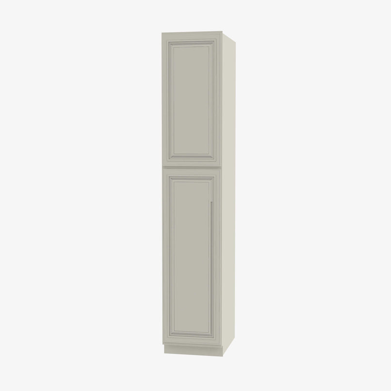 SL-WP1596 Double Door 15 Inch Tall Wall Pantry Cabinet | Signature Pearl - image 1
