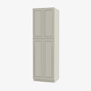 SL-WP2490B Four Door 24 Inch Tall Wall Pantry Cabinet with Butt Doors | Signature Pearl - image 1