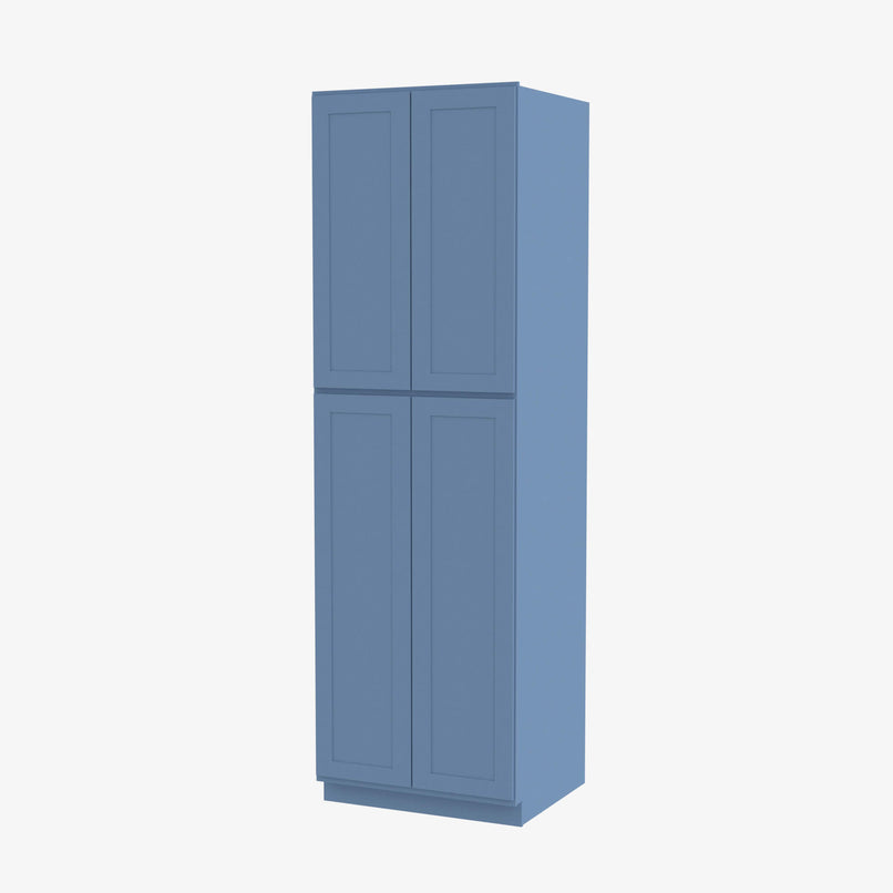 Tall Wall Pantry Cabinet with Butt Doors | AX-WP2490B - image 1