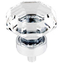 Clear 1-3/8 Inch Geometric Cabinet Knob from the Crystal Collection - image 1