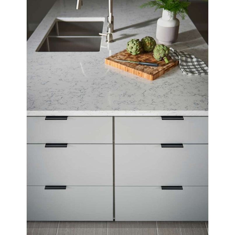 Europa 3 Inch Center to Center Finger Cabinet Pull from the Mercer Series - image 6