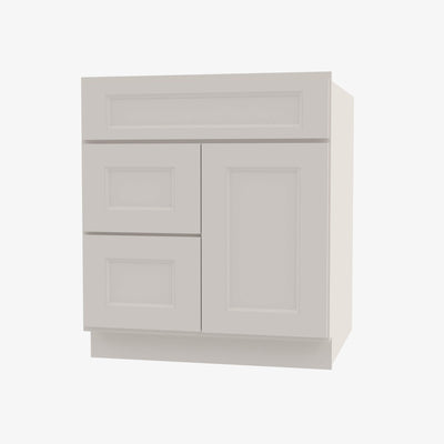 TQ-S3021DL-34-1/2 Single Door Cabinets 30 Inch Combo Vanity with Left Drawer | Townplace Crema - image 1