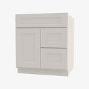 TQ-S3021DR-34-1/2 Single Door Cabinets 30 Inch Combo Vanity with Right Drawer | Townplace Crema - image 1
