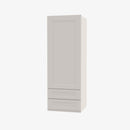 TQ-W2D1854 Single Door Cabinets 18 Inch Wall Cabinet With 2 Built-In Drawers | Townplace Crema - image 1