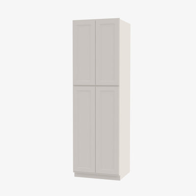 TQ-WP2496B Four Door 24 Inch Tall Wall Pantry Cabinet with Butt Doors | Townplace Crema - image 1