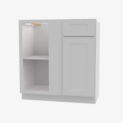 TW-BBLC45/48-42W Double Door 42 Inch Base Blind Corner Cabinets Cabinet | Uptown White - image 1