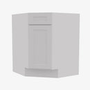 TW-BDCF36 Single Door Cabinets 36 Inch Base Diagonal Corner Sink & Cabinets Cabinet | Uptown White - image 1