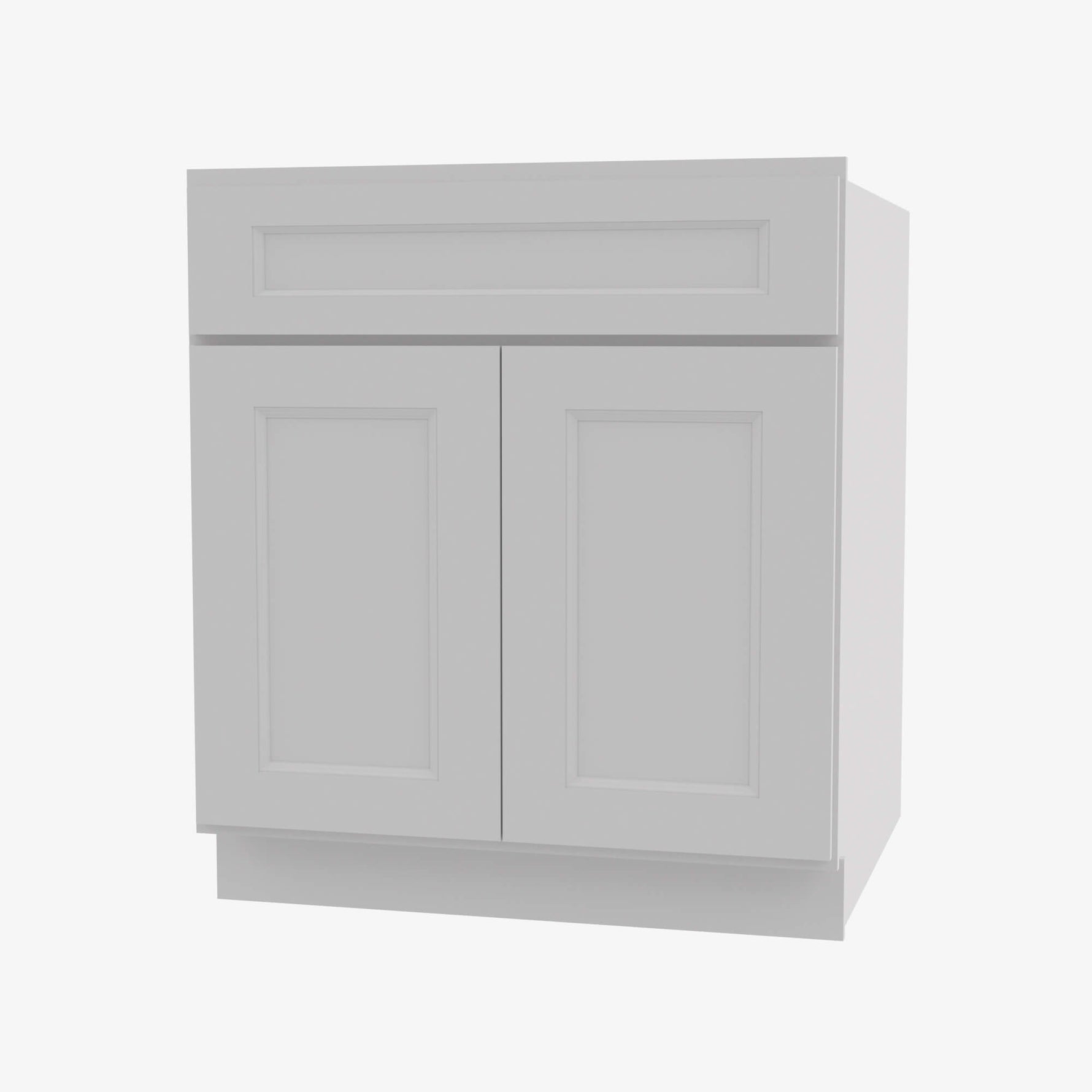TW-S3021B-34-1/2 Double Door 30 Inch Sink Base Vanity with Drawers | Uptown White - image 1
