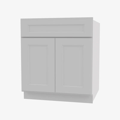 TW-S3021B-34-1/2 Double Door 30 Inch Sink Base Vanity with Drawers | Uptown White - image 1