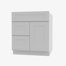 TW-S3621BDL-34-1/2 Double Door 36 Inch Sink Base Combo Vanity with Left Drawer | Uptown White - image 1