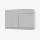 TW-S4821B12D-34-1/2 Double Door 48 Inch Sink Base Combo Vanity with Drawers | Uptown White - image 1