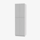 TW-WP3096B Four Door 30 Inch Tall Wall Pantry Cabinet with Butt Doors | Uptown White - image 1