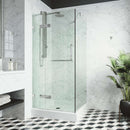 Monteray 79" High x 32" Wide x 32" Deep Hinged Frameless Shower Enclosure with Clear Glass - image 2