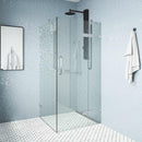 Monteray 73" High x 46" Wide x 34" Deep Hinged Frameless Shower Enclosure with Clear Glass - image 13