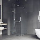 Monteray 73" High x 34" Wide x 34" Deep Hinged Frameless Shower Enclosure with Clear Glass - image 4