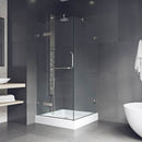 Monteray 79" High x 36" Wide x 36" Deep Hinged, Pivot Frameless Shower Enclosure with Clear Glass - image 2
