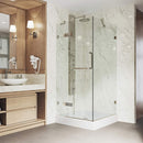 Monteray 79" High x 36" Wide x 36" Deep Hinged, Pivot Frameless Shower Enclosure with Clear Glass - image 5