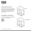 Monteray 79" High x 36" Wide x 36" Deep Hinged, Pivot Frameless Shower Enclosure with Clear Glass - image 10