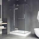 Monteray 79" High x 48" Wide x 36" Deep Hinged, Pivot Frameless Shower Enclosure with Clear Glass - image 7