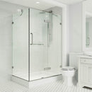 Monteray 79" High x 48" Wide x 36" Deep Hinged Frameless Shower Enclosure with Clear Glass - image 2