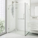 Monteray 73" High x 38" Wide x 30" Deep Hinged Frameless Shower Enclosure with Clear Glass - image 12
