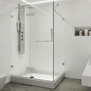 Monteray 79" High x 40" Wide x 32" Deep Hinged, Pivot Frameless Shower Enclosure with Clear Glass - image 2