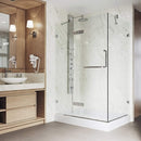 Monteray 79" High x 40" Wide x 32" Deep Hinged, Pivot Frameless Shower Enclosure with Clear Glass - image 6