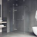 Monteray 73" High x 46" Wide x 30" Deep Hinged Frameless Shower Enclosure with Clear Glass - image 5