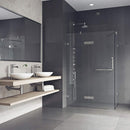 Monteray 73" High x 46" Wide x 30" Deep Hinged Frameless Shower Enclosure with Clear Glass - image 6