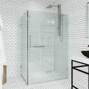 Monteray 73" High x 46" Wide x 30" Deep Hinged Frameless Shower Enclosure with Clear Glass - image 13