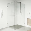 Pacifica 73" High x 34" Wide x 46" Deep Hinged Frameless Shower Enclosure with Clear Glass - image 2