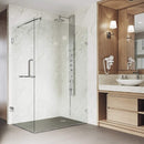 Pacifica 73" High x 34" Wide x 46" Deep Hinged Frameless Shower Enclosure with Clear Glass - image 8
