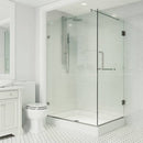 Pacifica 79" High x 36" Wide x 48" Deep Hinged Frameless Shower Enclosure with Clear Glass - image 4