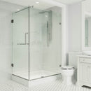 Pacifica 79" High x 36" Wide x 48" Deep Hinged Frameless Shower Enclosure with Clear Glass - image 2