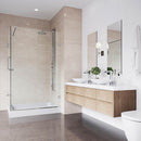 Pacifica 79" High x 36" Wide x 48" Deep Hinged Frameless Shower Enclosure with Clear Glass - image 5