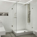 Pacifica 79" High x 36" Wide x 48" Deep Hinged Frameless Shower Enclosure with Clear Glass - image 6