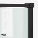 Meridian 76" High x 34" Wide x 34" Deep Hinged Framed Shower Enclosure with Clear Glass - image 12