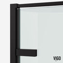 Meridian 76" High x 34" Wide x 34" Deep Hinged Framed Shower Enclosure with Clear Glass - image 13