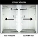 Elan E-Class 76" High x 48" Wide Sliding Frameless Shower Door with Clear Glass - image 4