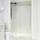 Elan E-Class 76" High x 56" Wide Sliding Frameless Shower Door with Clear Glass - image 2