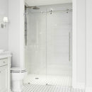 Elan E-Class 76" High x 56" Wide Sliding Frameless Shower Door with Clear Glass - image 18